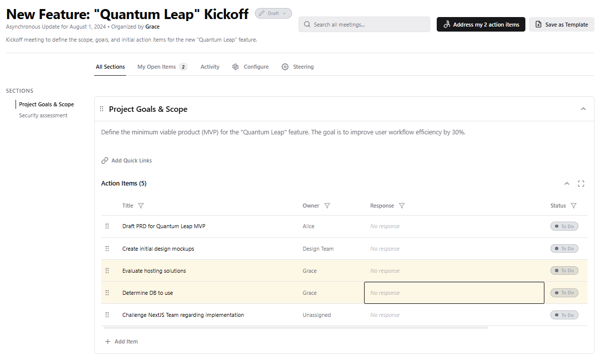 AsyncFlow | Asynchronous Meetings to Reclaim Your Calendar
